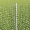 Ogrodzenie z słupkiem Srebrny 0,8 x 50 m Stal