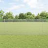 Ogrodzenie z słupkiem Srebrny 1 x 50 m Stal