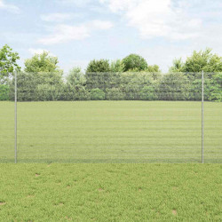 Ogrodzenie z słupkiem Srebrny 1,2 x 50 m Stal