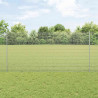 Ogrodzenie z słupkiem Srebrny 1,2 x 50 m Stal