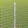 Ogrodzenie z słupkiem Srebrny 1,2 x 50 m Stal