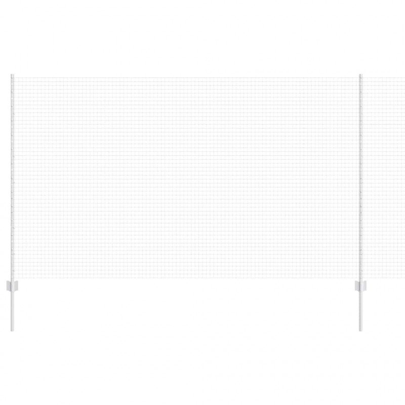 Ogrodzenie z słupkiem Srebrny 1,4 x 50 m Stal