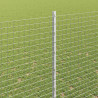 Ogrodzenie z słupkiem Srebrny 1,5 x 50 m Stal