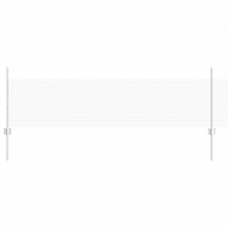 Ogrodzenie z słupkiem Srebrny 0,5 x 100 m Stal