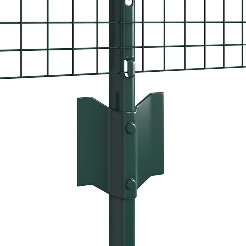 Ogrodzenie z słupkiem Zielony 0,5 x 10 m Stal