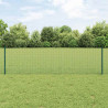 Ogrodzenie z słupkiem Zielony 0,6 x 10 m Stal i PVC
