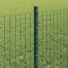 Ogrodzenie z słupkiem Zielony 0,6 x 10 m Stal i PVC
