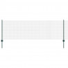Ogrodzenie z słupkiem Zielony 0,8 x 10 m Stal i PVC