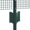 Ogrodzenie z słupkiem Zielony 0,8 x 10 m Stal i PVC