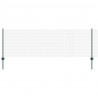 Ogrodzenie z słupkiem Zielony 0,8 x 10 m Stal i PVC