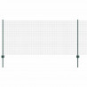 Ogrodzenie z słupkiem Zielony 1 x 10 m Stal