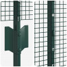 Ogrodzenie z słupkiem Zielony 1 x 10 m Stal