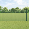 Ogrodzenie z słupkiem Zielony 1,2 x 10 m Stal i PVC