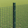 Ogrodzenie z słupkiem Zielony 1,2 x 10 m Stal i PVC
