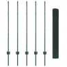 Ogrodzenie z słupkiem Zielony 1,2 x 10 m Stal i PVC