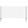 Ogrodzenie z słupkiem Zielony 1,2 x 10 m Stal i PVC