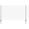 Ogrodzenie z słupkiem Zielony 1,4 x 10 m Stal i PVC