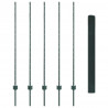 Ogrodzenie z słupkiem Zielony 1,4 x 10 m Stal i PVC
