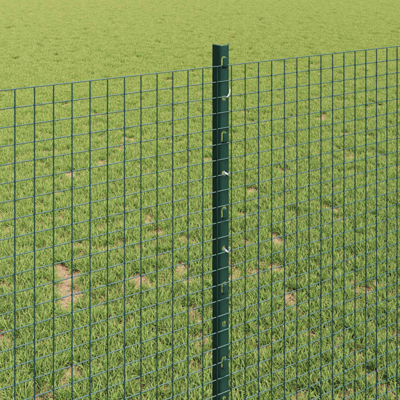 Ogrodzenie z słupkiem Zielony 1 x 25 m Stal