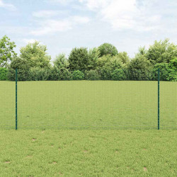 Ogrodzenie z słupkiem Zielony 1 x 25 m Stal