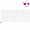 Ogrodzenie z słupkiem Zielony 1,2 x 25 m Stal i PVC