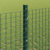 Ogrodzenie z słupkiem Zielony 1,2 x 25 m Stal i PVC