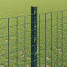 Ogrodzenie z słupkiem Zielony 1,2 x 25 m Stal i PVC