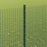 Ogrodzenie z słupkiem Zielony 1,4 x 25 m Stal i PVC
