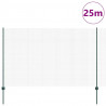 Ogrodzenie z słupkiem Zielony 1,6 x 25 m Stal i PVC