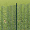 Ogrodzenie z słupkiem Zielony 1 x 50 m Stal i PVC