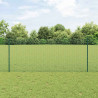 Ogrodzenie z słupkiem Zielony 1 x 50 m Stal i PVC