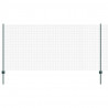 Ogrodzenie z słupkiem Zielony 1,2 x 50 m Stal i PVC
