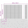Ogrodzenie z słupkiem Zielony 1,4 x 50 m Stal i PVC