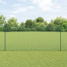 Ogrodzenie z słupkiem Zielony 1,4 x 50 m Stal i PVC