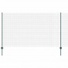 Ogrodzenie z słupkiem Zielony 1,4 x 50 m Stal i PVC