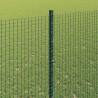 Ogrodzenie z słupkiem Zielony 1,4 x 50 m Stal i PVC