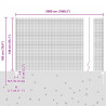 Ogrodzenie z słupkiem Zielony 1,4 x 50 m Stal i PVC