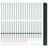 Ogrodzenie z słupkiem Zielony 1,5 x 50 m Stal i PVC