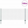 Ogrodzenie z słupkiem Zielony 1 x 100 m Stal i PVC