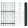 Ogrodzenie z słupkiem Zielony 1 x 100 m Stal i PVC