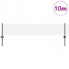 Ogrodzenie z słupkiem Szary 0,4 x 10 m Stal i PVC