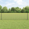 Ogrodzenie z słupkiem Szary 0,5 x 10 m Stal