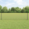 Ogrodzenie z słupkiem Szary 0,5 x 10 m Stal