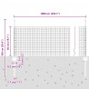 Ogrodzenie z słupkiem Szary 0,5 x 10 m Stal