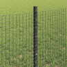 Ogrodzenie z słupkiem Szary 0,6 x 10 m Stal i PVC