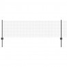 Ogrodzenie z słupkiem Szary 0,6 x 10 m Stal i PVC