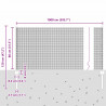 Ogrodzenie z słupkiem Szary 0,8 x 10 m Stal i PVC