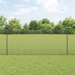 Ogrodzenie z słupkiem Szary 1 x 10 m Stal