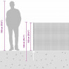Ogrodzenie z słupkiem Szary 1 x 10 m Stal
