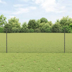 Ogrodzenie z słupkiem Szary 1 x 10 m Stal